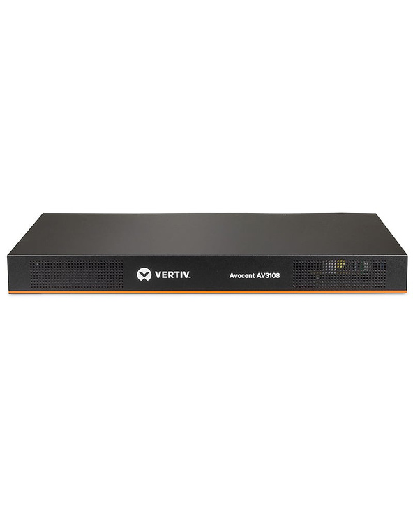 Vertiv Avocent AV 3108 commutateur écran, clavier et souris Grille de montage Noir