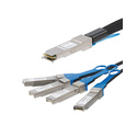 StarTech.com Câble QSFP+ vers 4x SFP+ à connexion directe conforme à MSA - Cordon DAC Twinax de 3 m