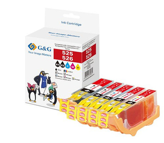 G&G 14789 cartouche d'encre 5 pièce(s) Compatible Noir, Cyan, Magenta, Jaune