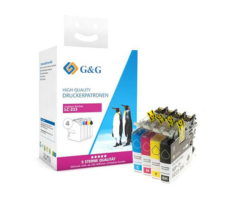 G&G 14785 cartouche d'encre 4 pièce(s) Compatible Rendement standard Noir, Cyan, Magenta, Jaune
