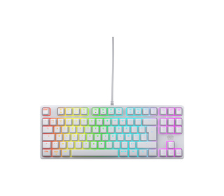 CHERRY K4V2 TKL clavier Gaming USB AZERTY Français Blanc