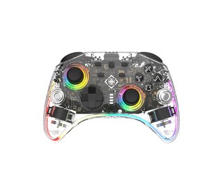 Deltaco Gaming GAM-198-T accessoire de jeux vidéo Transparent Bluetooth/USB Manette de jeu Nintendo Switch, Nintendo Switch 2, N
