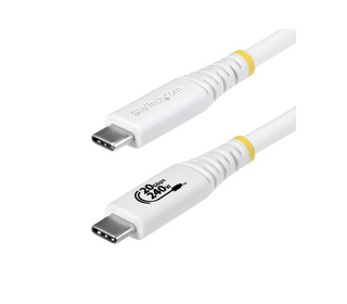 StarTech.com Câble USB 4 de 2 m, 20 Gbps, Câble USB-C Certifié USB-IF, PD EPR 240 W, DP 1.4 4K 120 Hz, Gaine TPE, Cordon USB-C B