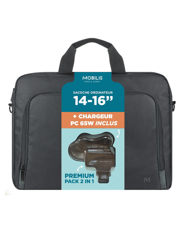 Mobilis 003089 sacoche d'ordinateurs portables 40,6 cm (16") Sac Toploader Noir
