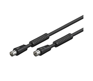 Alcasa S-PAK10S câble coaxial 10 m Noir