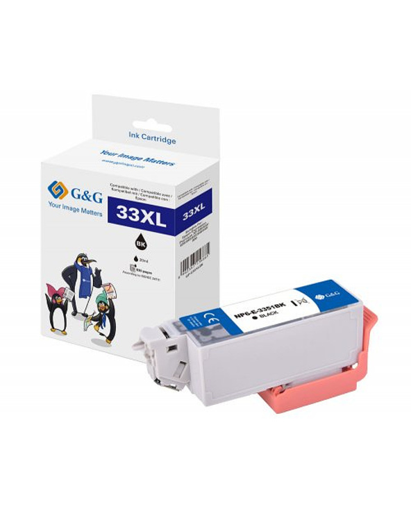 G&G 14666 cartouche d'encre 1 pièce(s) Compatible Rendement élevé (XL) Noir