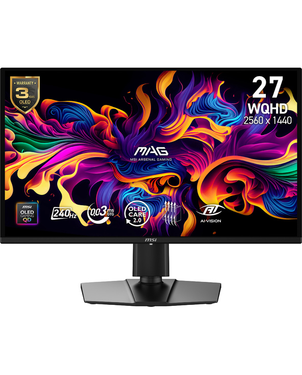 MSI MAG 274QP QD-OLED X24 26.5" Wide Quad HD 0,03 ms Noir