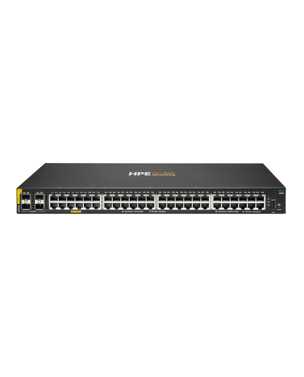 HPE Aruba Networking CX 6000 48p 10M/100M/1G Class4 PoE 4p SFP 1G 370W Switch
