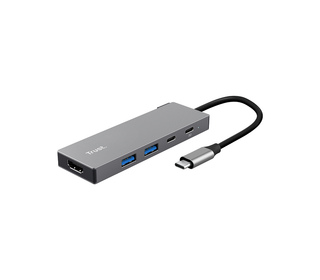Trust 26062 hub & concentrateur USB Type-C Gris