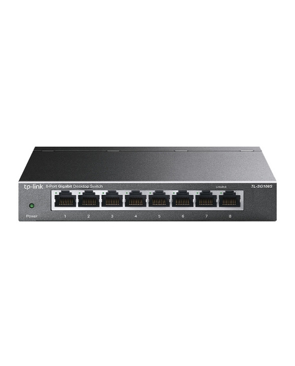 TP-Link TL-SG108S(UN) commutateur réseau Non-géré Gigabit Ethernet (10/100/1000) Bureau Noir