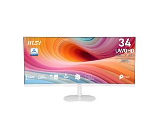 MSI Pro MP341CQW E12 34" UltraWide Quad HD 4 ms Blanc