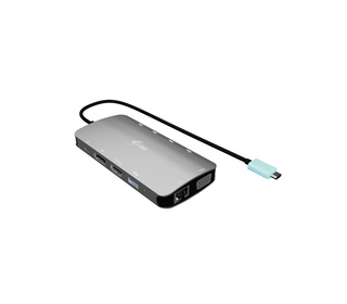i-tec USB-C Metal Nano 3x Display (DP, HDMI and VGA) Docking Station + Power Delivery 100 W
