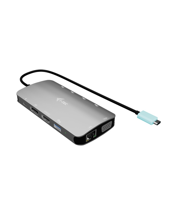 i-tec USB-C Metal Nano 3x Display (DP, HDMI and VGA) Docking Station + Power Delivery 100 W
