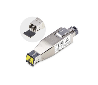 StarTech.com Convertisseur de Média Ethernet Gigabit Fibre vers RJ45, Optique Monomode 10km/Multimode 800m, Alimentation PoE, De
