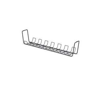 StarTech.com Bac de Rangement de Câbles sous Bureau, Longueur 61,5cm, Organiseur de Câbles Métallique de Type Panier, Installati