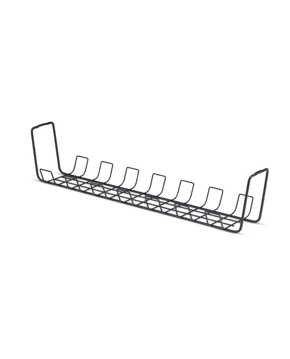 StarTech.com Bac de Rangement de Câbles sous Bureau, Longueur 61,5cm, Organiseur de Câbles Métallique de Type Panier, Installati