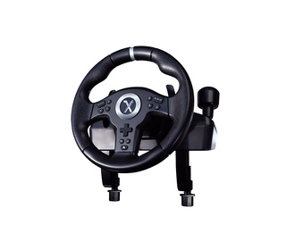 Lexip XDRIVE-350 Noir Volant + pédales + levier de vitesse Analogique/Numérique Nintendo Switch, Nintendo Switch 2, PlayStation 