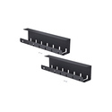 StarTech.com Lot de 2 Bacs de Gestion des Câbles sous Bureau, Longueur 106cm (53cm par Plateau), Organiseur de Câbles Métallique