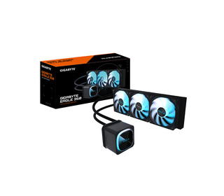 GIGABYTE EAGLE 360 Système de Refroidissement Liquide pour CPU - 3x120mm Ventilateurs ARGB, écran LCD couleur, DAISY-CHAIN, Comp