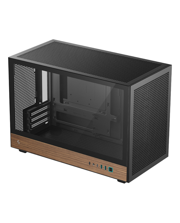 DeepCool CH260 WOOD Micro Tower Noir, Bois