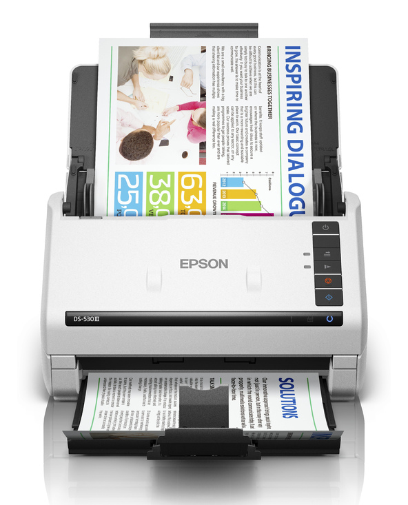 Epson WorkForce DS-530III Alimentation feuille à feuille de scanner 600x600 DPI A4 Blanc