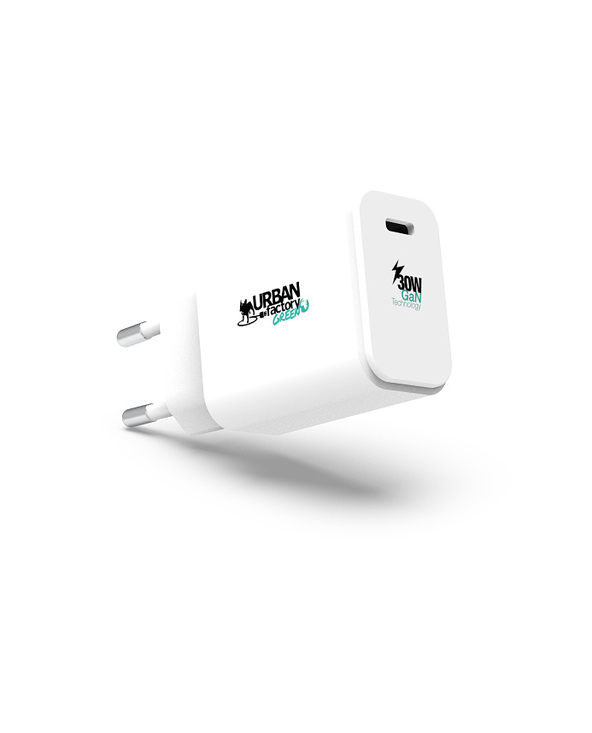 Urban Factory WCD95UF-ECO chargeur d'appareils mobiles Universel Blanc Secteur Intérieure