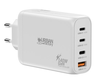 Urban Factory PSC14UF chargeur d'appareils mobiles Universel Blanc Secteur Charge rapide Intérieure