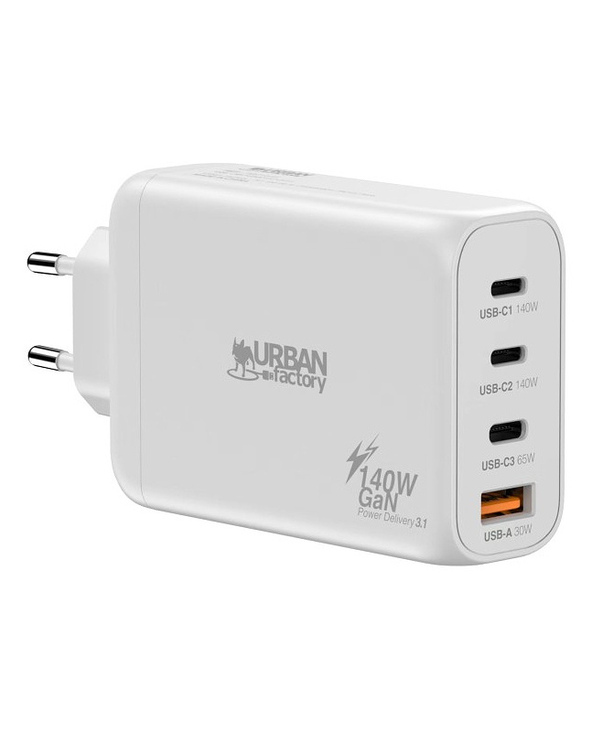 Urban Factory PSC14UF chargeur d'appareils mobiles Universel Blanc Secteur Charge rapide Intérieure