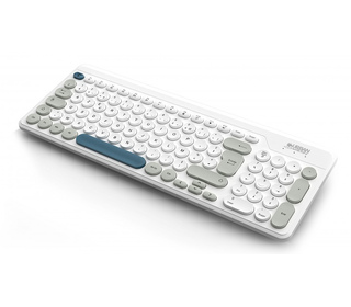 Urban Factory OWC25UF clavier Universel RF sans fil AZERTY Français Blanc, Gris, Bleu foncé