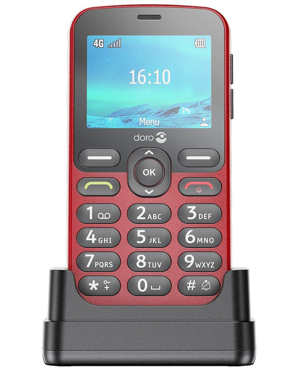 Doro 1880 6,1 cm (2.4") 113,7 g Rouge Téléphone d'entrée de gamme