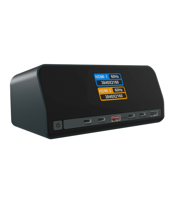 ICY BOX Heart Dock 2300 Avec fil USB 3.2 Gen 2 (3.1 Gen 2) Type-C Anthracite