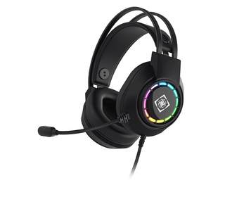 Deltaco Gaming GAM-168 casque Avec fil Arceau USB Type-A Noir