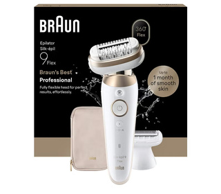 Braun Silk·épil 9 Flex 9-060 3D 40 pince(s) Blanc, Or