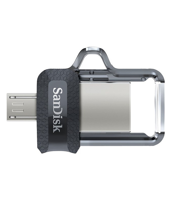 SanDisk 173386 lecteur USB flash 128 Go USB Type-A / Micro-USB Noir, Transparent