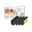 Peach PI300-1005 cartouche d'encre 4 pièce(s) Compatible Rendement élevé (XL) Noir, Cyan, Magenta, Jaune