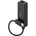 Goobay 76579 changeur de genre de câble USB-C RJ-45 Noir