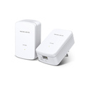 Mercusys MP500 KIT Adaptateur réseau CPL 1000 Mbit/s Ethernet/LAN Blanc 2 pièce(s)