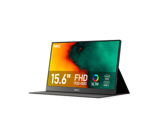 MCL MONITEUR PORTABLE 15,6'' IPS FULL HD , 2 X TYPE C, 1 HDMI 15.6" LCD Full HD 20 ms Gris