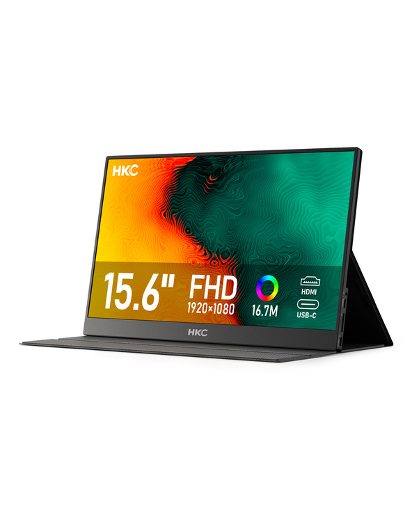 MCL MONITEUR PORTABLE 15,6'' IPS FULL HD , 2 X TYPE C, 1 HDMI 15.6" LCD Full HD 20 ms Gris