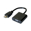 Hypertec 051221-HY câble vidéo et adaptateur 0,13 m HDMI Type A (Standard) VGA (D-Sub) Noir