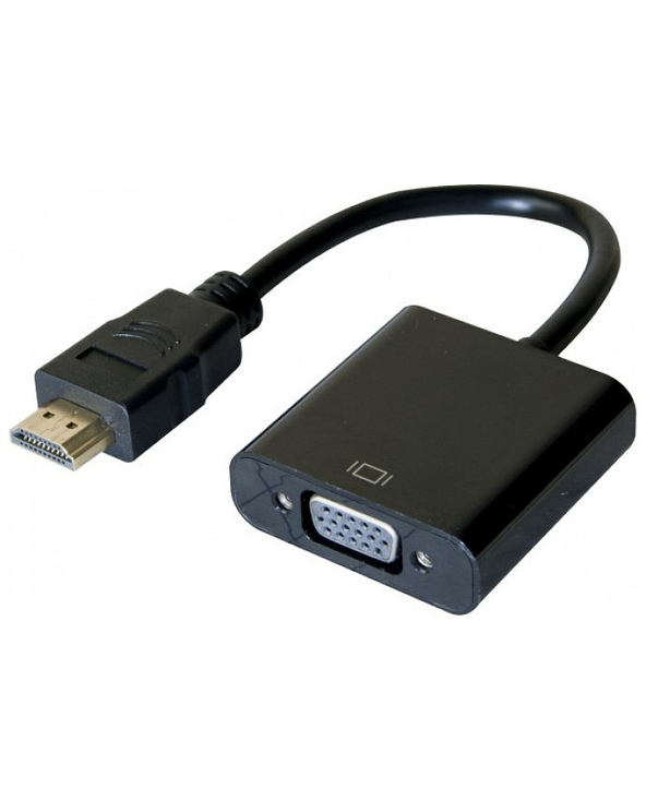 Hypertec 051221-HY câble vidéo et adaptateur 0,13 m HDMI Type A (Standard) VGA (D-Sub) Noir