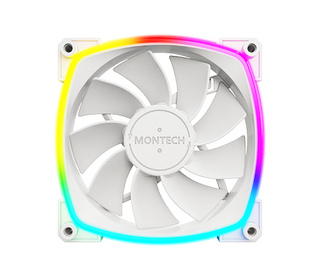 Montech RX120 PWM Boitier PC Ventilateur 12 cm Blanc 3 pièce(s)
