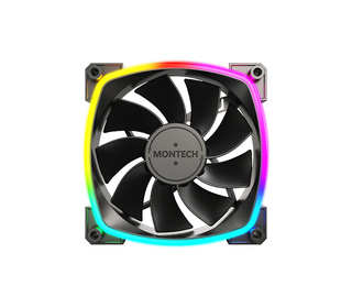 Montech RX120 PWM Boitier PC Ventilateur 12 cm Noir 3 pièce(s)