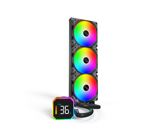 Montech HyperFlow Digital 360 Processeur Kit watercooling 12 cm Noir 1 pièce(s)