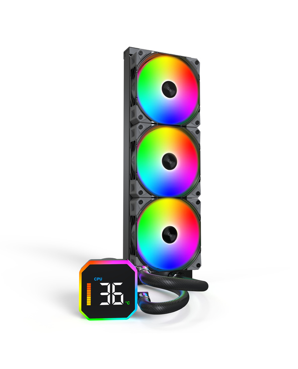 Montech HyperFlow Digital 360 Processeur Kit watercooling 12 cm Noir 1 pièce(s)