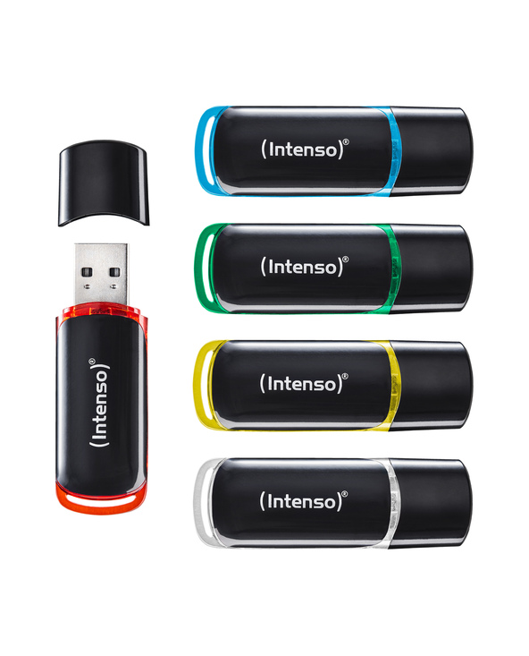 Intenso 3511585 lecteur USB flash 32 Go USB Type-A 2.0 Noir, Rouge, Vert, Transparent, Jaune, Bleu