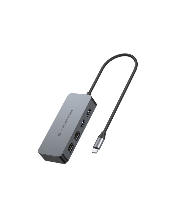 Conceptronic ABBY24G station d'accueil Avec fil USB 3.2 Gen 1 (3.1 Gen 1) Type-C Gris