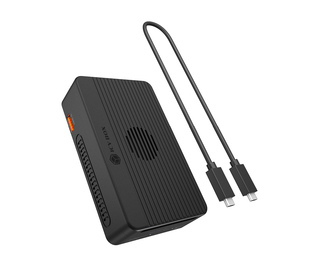ICY BOX Heart RAID 2818 Avec fil USB4 Noir