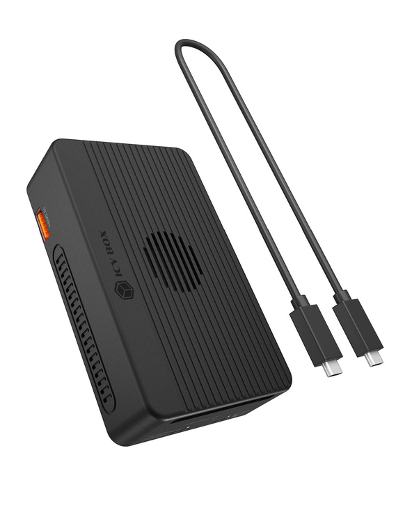 ICY BOX Heart RAID 2818 Avec fil USB4 Noir