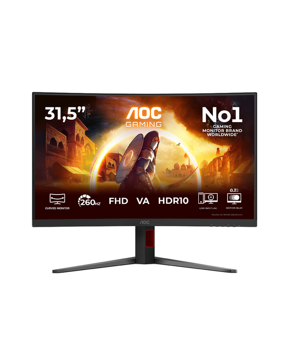 AOC G4 C32G4Z 31.5" 4 ms Noir, Rouge